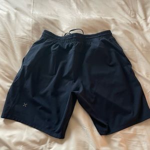 Dark Blue Lululemon Pace Breaker Short 9”